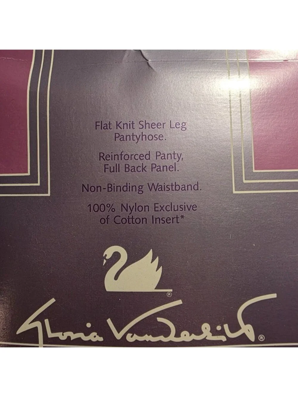 Pantyhose Navy Daysheer Sandalfoot Size D Flat Knit Nylon Gloria Vanderbilt